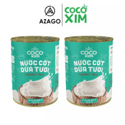 Combo 2 lon nước cốt dừa tươi được làm từ 100% dừa nguyên chất