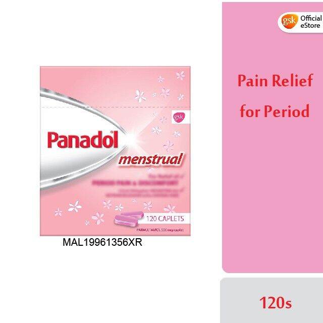 Panadol Menstrual for Period Pain Relief (120's) Lazada