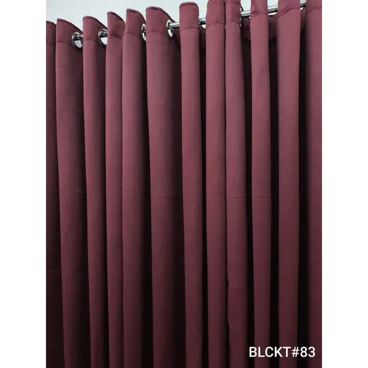 BLOCKOUT Curtain 60x84 7 feet drop (90 Blocks the sunlight) Lazada PH