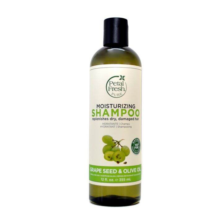 PETAL FRESH MOISTURIZING SHAMPOO GRAPE SEED + OLIVE OIL 355ML Lazada