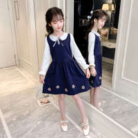 Spring Autumn Childrens Dresses 2023 Girls Grace Princess Dresses Long Sleeves School Kids Dress Girls Clothes 4 6 8 10 12 Years