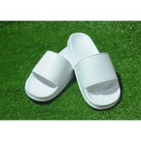 Flip Flop Slides Slip On Plain Full White