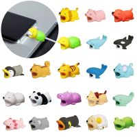 1PC Data Cable Protection Cover Organizer USB Bite Modeling Anti-Breaking Cartoon Bracket Accessories