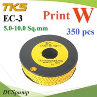 เคเบิ้ล มาร์คเกอร์ EC3 สีเหลือง สายไฟ 5-10 Sq.mm. 350 ชิ้น (พิมพ์ W ) รุ่น EC3-W