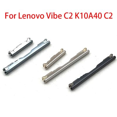 ปุ่มปรับระดับเสียงสำหรับ Lenovo Vibe C2 K10A40ใหม่ของแท้อะไหล่ปุ่มด้านข้างของคีย์บอร์ด C2