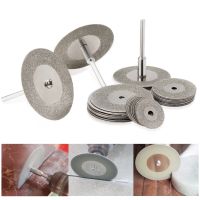 【CW】 10pcs 16 60mm Diamond Cutting Discs  2 Arbor Shaft CutOff Blade Drill Bit Dremel Accessories Rotary Tool Abrasive Cut Metal