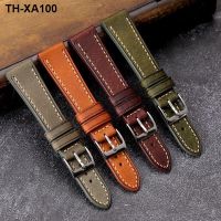 Italian PUEBLO cowhide strap 20 22MM high-end first layer genuine leather soft adaptable watch chain