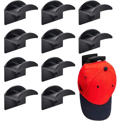 ที่ใส่หมวก Sticky Wall Mount Hook สำหรับหมวกเบสบอล Casual Hat Storage No Drilling Paste Portable Door Closet Hanger Hook
