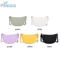 narebig กระเป๋าสะพายไหล่สําหรับสตรีหนัง pu สีพื้น crossbody