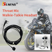 LSENG Throat Acoustic Tube with Mic Earpiece Walkie Talkie Mic 2 Pin Headset with Finger PTT Compatible with HIMAX WELLFORM Spender Hamheart Commander  Two Way Radio (1 Pack)