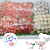 Get Fresh แผงโชว์ของสดปลอมหน้าร้าน ,โมเดลอาหารปลอม,อาหารปลอม,เครื่องก๋วยเตี๋ยวปลอม, Food Model 30x40cm  ขนาดตู้โชว์หน้าร้านมาตรฐาน สวยสมจริงของพูน