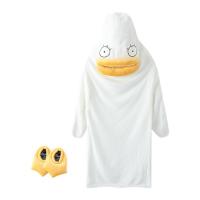 Duck Onesie Pajamas for Adult Plush Flannel Cosplay Costume Duck Duck Costume Animal Costume for Halloween Costumes Men Women smart