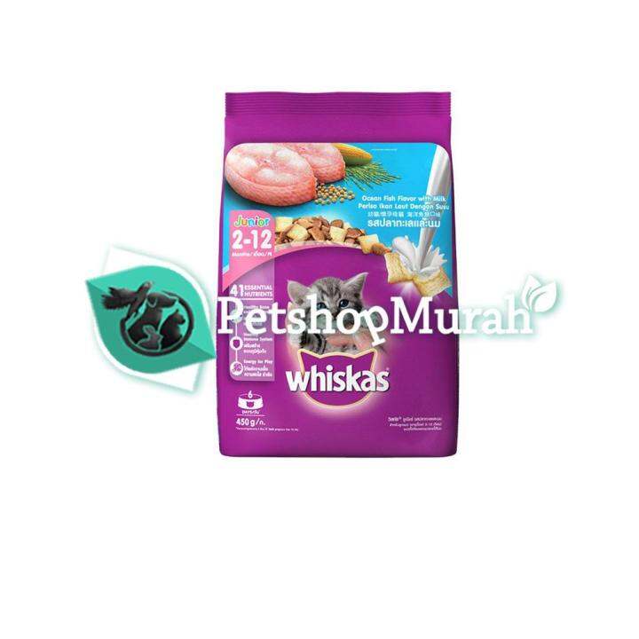 Makanan Kucing Whiskas Junior Ocean Fish 450 gram / Whiskas Kitten