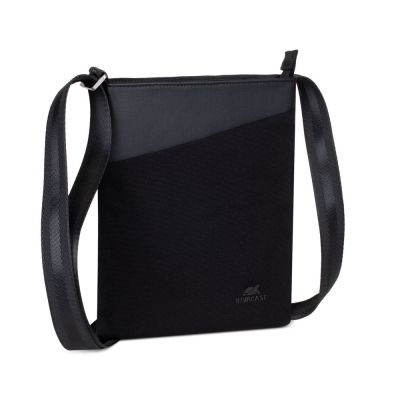 Rivacase กระเป๋าสะพายข้าง 8509 black Canvas Crossbody bag