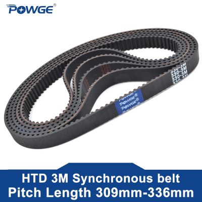 【CW】 POWGE Timing belt Pitch length 309/312/315/318/321/324/327/330/333/336mm Width 6-30mm 309-3M/315-3M/330-3M/333-3M Rubber