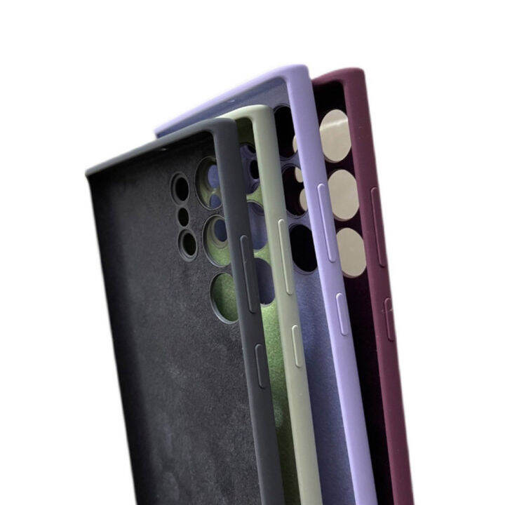 เคสโทรศัพท์มือถือดั้งเดิมสำหรับ-s22-s22ultra-samsung-เคสซิลิโคนเหลวพิเศษปกป้องแบบบางเฉียบฝาครอบแข็งรวมทุกอย่าง