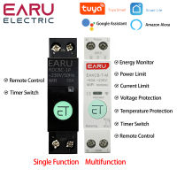 TUYA WiFi MCB Smart Circuit Breaker Over Current ภายใต้การป้องกันแรงดันไฟฟ้า Power Metering 1-63A รีโมทคอนโทรลไร้สายสวิทช์-asferttyre