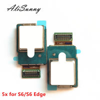 AliSunny 5ชิ้นกลับกล้อง F LEX สายเคเบิ้ลสำหรับ S Amsung G Alaxy S6 G920F G9200และ S6ขอบ G925F ด้านหลังบิ๊กเวบอะไหล่