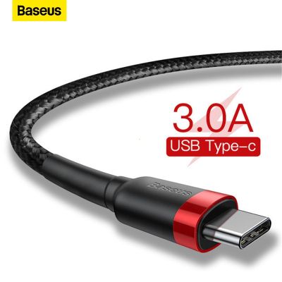 [HOT RUXMMMLHJ 566] Baseus USB ประเภท C สายสำหรับซัมซุง S10 S9 Quick Charge 3.0 USB C Fast Charging สำหรับ Huawei P30 Xiaomi USB-C ชาร์จ