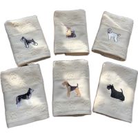 16 styles dog accessories，Golden Retriever，Scottish Terrier，Dachshun，Corgi，Poodle，textile ,cotton towel，free shipping，62x40cm