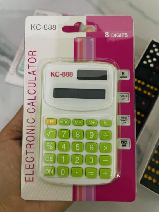 ขายดีเครื่องคิดเลขจิ๋วขนาดพกพา8หลักcalculatorขนาด6-10cmคละสีปุ้มกดถนัดมือใช้แบตเตอรี่เครื่องคิดเลขจิ๋ว