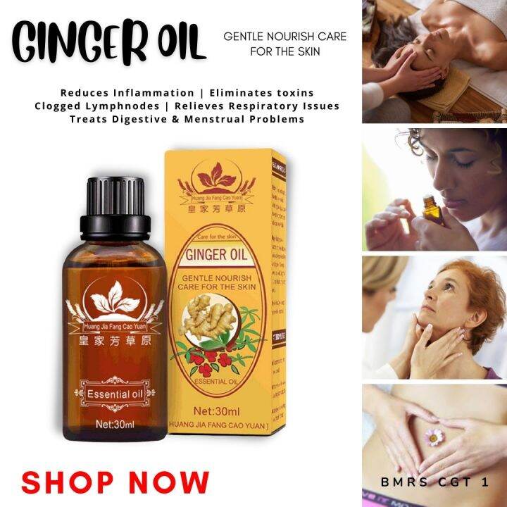 AUTHENTIC Essential Ginger Oil For Relaxing Whole Body | Massage ...