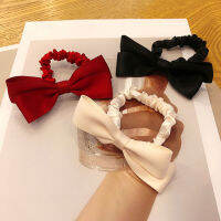 1ชิ้นแฟชั่น Bowknot Scrunchies ที่รัดผมยืดหยุ่นผมวงที่ผูกผมผู้หญิงหญิงสาวยางรัดผมรูปการ์ตูนเครื่องประดับผมเก๋ไก๋