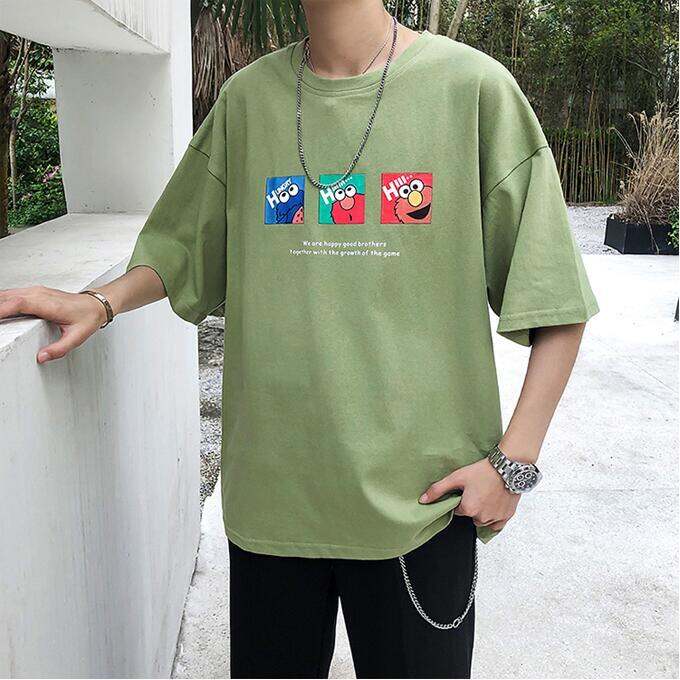 Mens T-shirt Oversize Shirt Round Neck Loose Unisex T-shirts Fashion Casual Short Sleeve Sesame Street Cartoon Print | Lazada Mens T-shirt Oversize Shirt Round Neck Loose Unisex T-shirts Fashion Casual Short Sleeve Sesame Street Cartoon Print | Lazada
