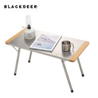 โต๊ะไม้ไผ่พับได้พกพาสะดวกมีกระเป๋าใส่โน๊ตบุ๊คแบบพกพาโครงบาร์บีคิวสำหรับตั้งแคมป์กลางแจ้ง