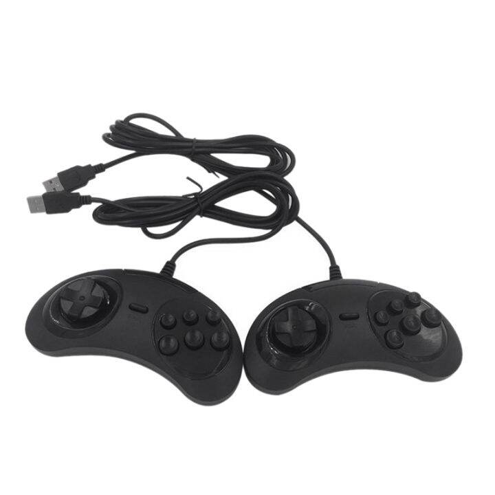 USB Gamepad Game Controller 6 Buttons for SEGA USB Gaming Joystick
