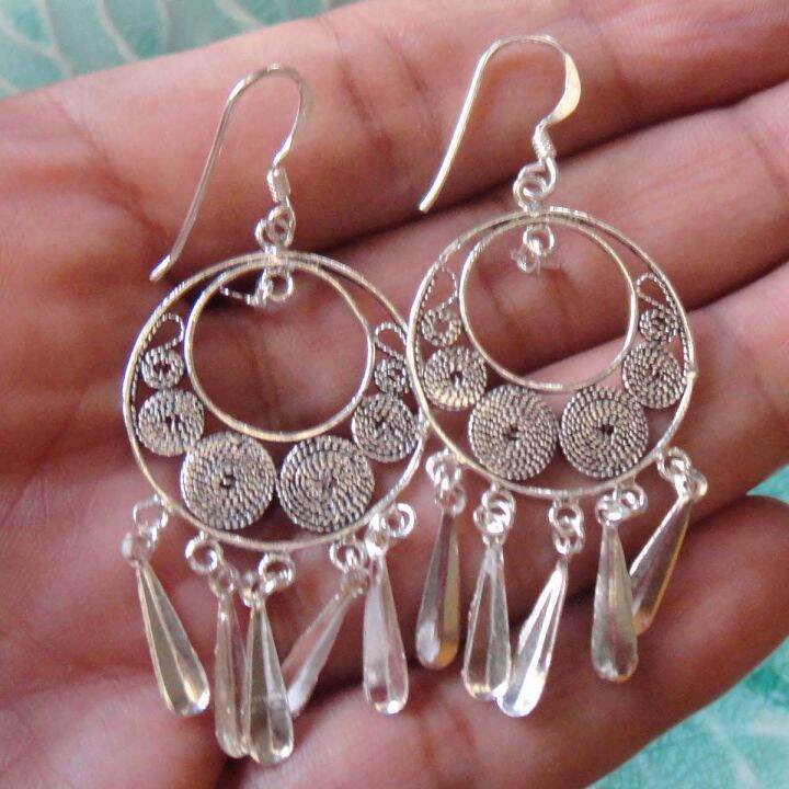 thai-handmade-identity-design-dangle-earrings-sterling-silver-beautiful-souvenir-lovely-เอกลักษณ์ไทยสวยงามลวดลายไทยเท่ตำหูเงินสเตอรลิงซิลเวอรใช้สวยของฝากที่มีคุณค่า-ฺ