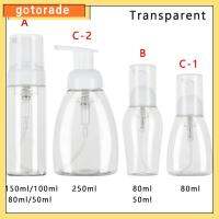 GOTORADE 1PC ใหม่ พลาสติก เจลล้างมือ ของเหลว เครื่องจ่ายสบู่ ขวดโฟมใส คอนเทนเนอร์ปั๊ม