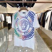 VERSAC 2022 เสื้อยืดคอกลมแขนสั้นสไตล์ฤดูร้อนสําหรับผู้ชาย