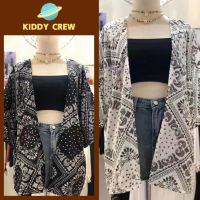 Kiddy Crew เสื้อลำลองแขนสั้น  เสื้อยืดเเฟชั่นสุดวินเทจ  เสื้อลายไทย เสื้อลายผ้าเช็ดหน้าสุดเท่ห์ เสื้อยืดเเฟชั่นใหม่