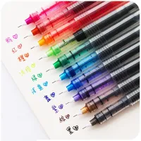 Snowhit Gel Pen School Candy Color Pens Cute Student Creative 0.5mm Black Ink Pen Office Writing Stationery