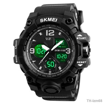 ⌚ นาฬิกา Skmei moment beautiful man waterproof electronic watches multifunctional double show shockproof outdoor sports watches