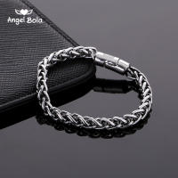 Pop Punk Rock Style Round Chain Link Bangle To Women Jewelry Cool High Quality Ancient Silver color Buddha celet Wristband