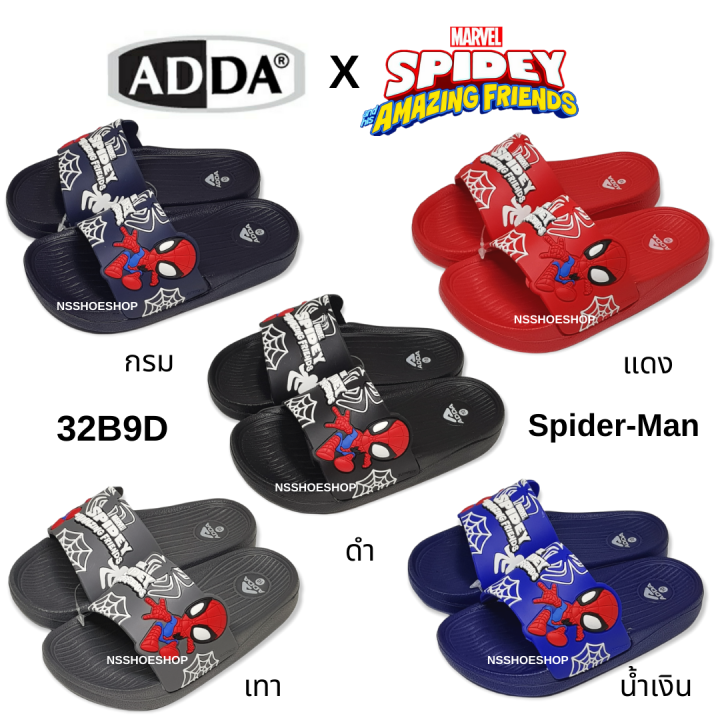 adda-marvel-spider-man-แอ๊ดด้า-มาเวล-สไปเดอร์แมน-รองเท้าแตะเด็ก-32b9d