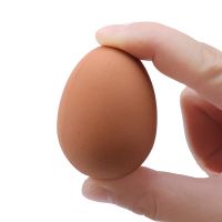 【YF】❀✾▧  1 Pcs Bouncy Eggs Fake Rubber Bouncing BallsModel Nesting Hen Hatching Egg  Prank Joke