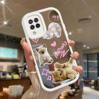 ปลอกสำหรับ Samsung A22 4G เคสป้องกันโทรศัพท์กันกระแทกฝาหลังผิวกระจกรูปแมวน่ารัก2023คลุมทั้งหมดปลอกซิลิโคนรูปแบบใหม่