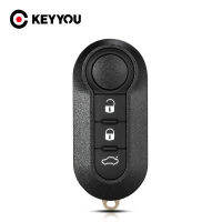 KEYYOU สำหรับ Fiat 500 Punto Ducato Stilo Panda Remote Auto Key Pad Case Fob SIP22พลิกพับรถ Key Shell 3ปุ่ม