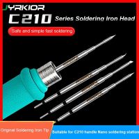 Jyrkior C210 Electric Soldering Iron Tips Heating Core Compatible With JBC T210 Soldering Station Handle Welding Nozzle Grip