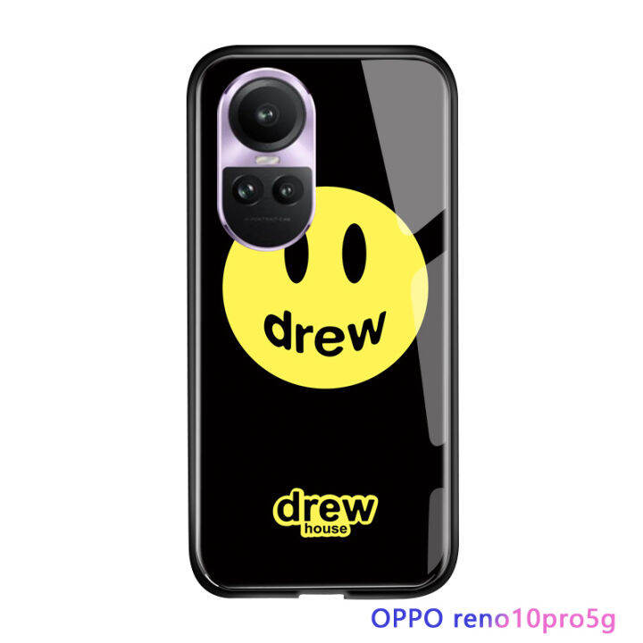 serpens-for-oppo-reno10-pro-5g-แฟชั่นหรูหราแบรนด์ยอดนิยมสำหรับเด็กผู้ชายดึงโลโก้เคสใส่โทรศัพท์-worcester-smiley-shark-arw-panda-เคสโทรศัพท์เคสกระจกนิรภัยมันวาว