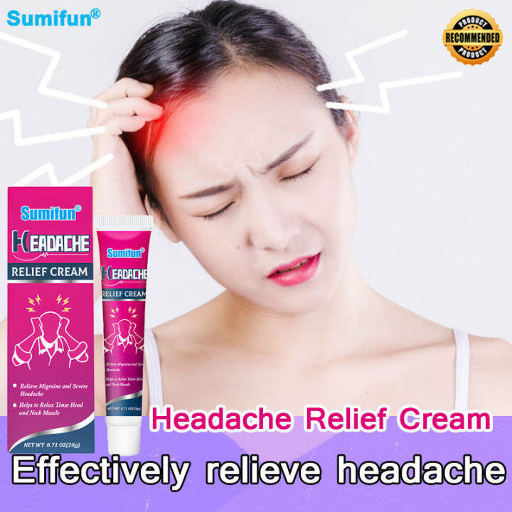Sumifun Headache Relief Cream,Headache Cream Mild to Skin Release