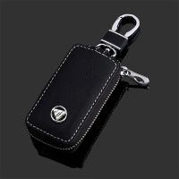 ﹍☞☄ Leather Car Key Case For Foton Sauvana Daimler Auman GTL Auman EST Truck Key Protection Cover Remote Control Buckle With Logo