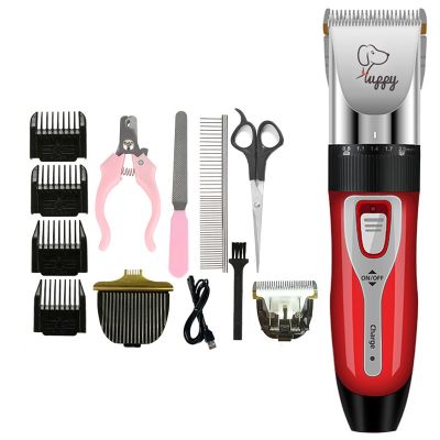 Professional Cat Dog Hair Clipper Grooming Kit Rechargeable Pet Hair Trimmer Shaver Set Pet Hair Cutting Machine Low-Noise