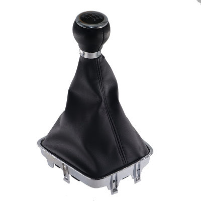 【2023】Car Manual 5 6 Speed Gear Shift Knob With Black Boot Cover Gaitor Collar For VW Golf Plus 2005 2006 2007 2008 2009 2010 -2014