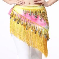 Oriental เหรียญเข็มขัด Belly ชุดเต้นรำอุปกรณ์เสริมเลื่อมพู่พันสะโพก Belly Dance เข็มขัดผ้าคาดสะโพก Bellydance