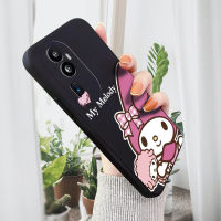 เคส HP สำหรับ OPPO Reno10 Pro + 5G เคสการ์ตูนเคส Meldy ของฉัน HP สำหรับสาวๆเคสโทรศัพท์ของเหลวทรงสี่เหลี่ยมดั้งเดิมปลอกซิลิโคนคลุมทั้งหมดเคสป้องกันทนแรงกระแทกกล้อง