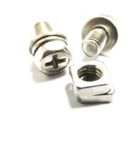 Stainless Steel Motorcycle Battery Terminal M6 x16 Bolt Square Nut Scooter Screw